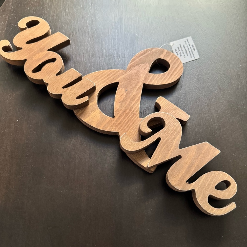 Rustic Brown 'You & Me' Wall Decor